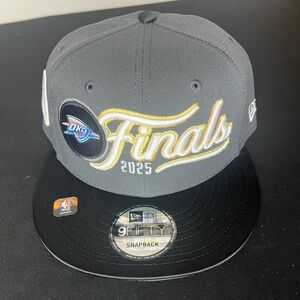 Men's New Era Charcoal/Black Oklahoma City Thunder 2025 Western Conference